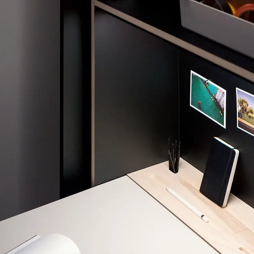 DER VORSTAND Wall Mounted Cabinet Turns to Workspace