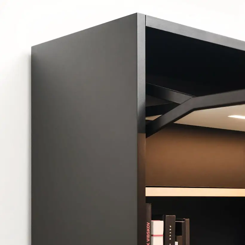 DER VORSTAND Wall Mounted Cabinet Turns to Workspace