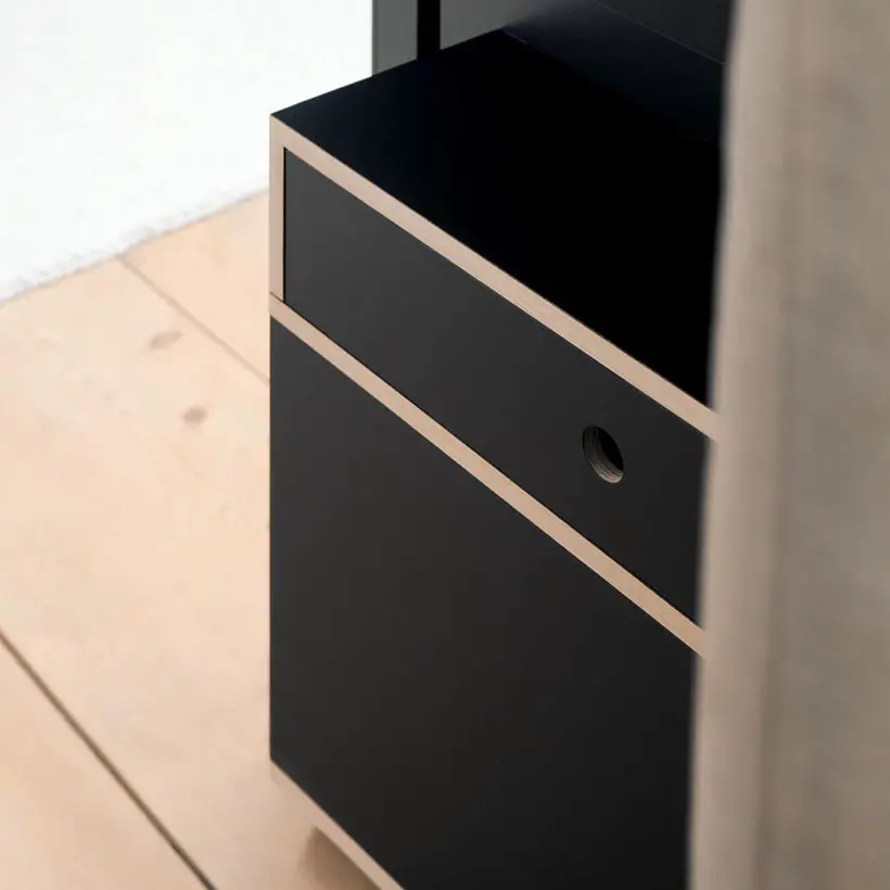 DER VORSTAND Wall Mounted Cabinet Turns to Workspace