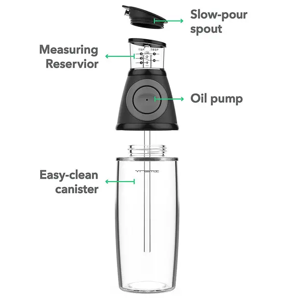 Vremi Olive Oil Measuring Dispenser Bottle