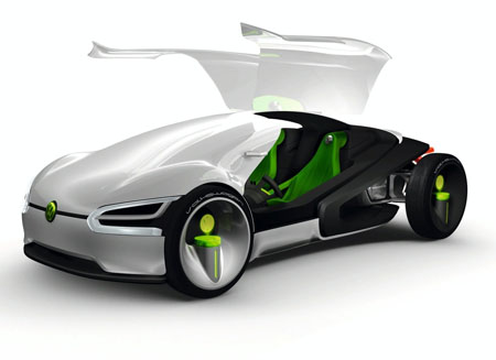 Futuristic Volkswagen Ego Car Concept for 2028