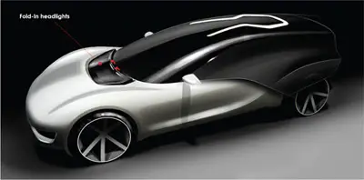 futuristic volkswagen viseo concept car