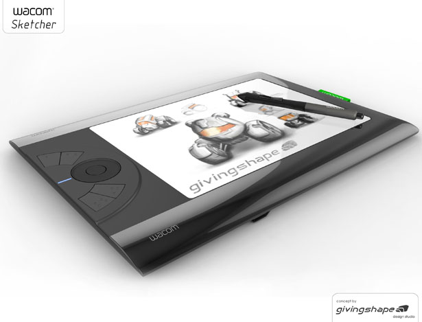 Wacom Sketcher Digital Sketchpad Concept by Massimo Battaglia