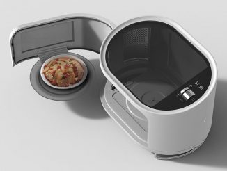 Waiter Microwave Oven Concept Swings Out to Serve Your Food Elegantly – No More Bend Down