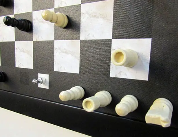 Wall-Mounted, Magnetic Chess Set