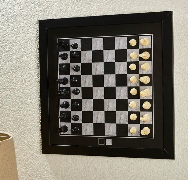 Wall-Mounted, Magnetic Chess Set