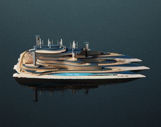 Wandering Ark Hydrogen-Powered Trimaran – Future Floating City to Live In The Sea