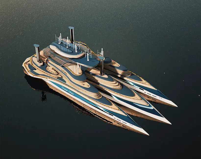 Wandering Ark Hydrogen Powered Trimaran by Shenghan Lu