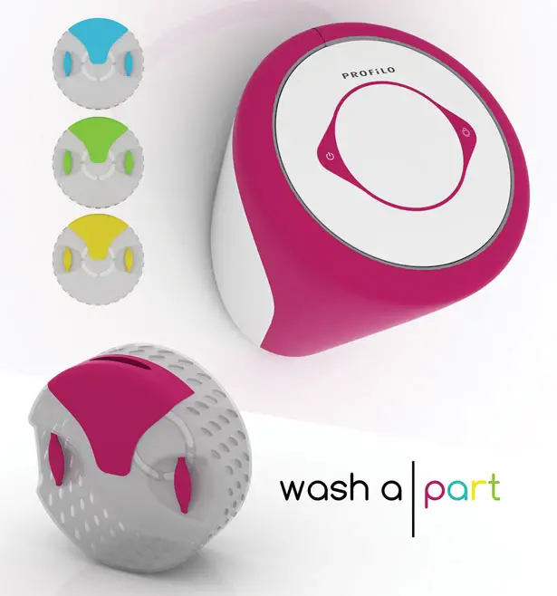 Washa part : Futuristic Wall Mounted Washing Machine by Buse Ustun and Fulya Pekserbes