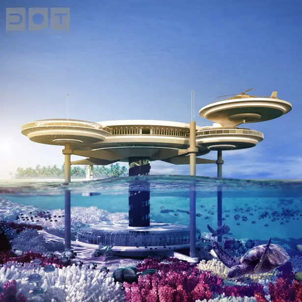 Water Discus Underwater Hotel by Deep Ocean Technology