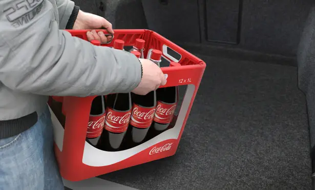 Wave Coca Cola Bottle Reusable Crate Design by ENTWURFREICH