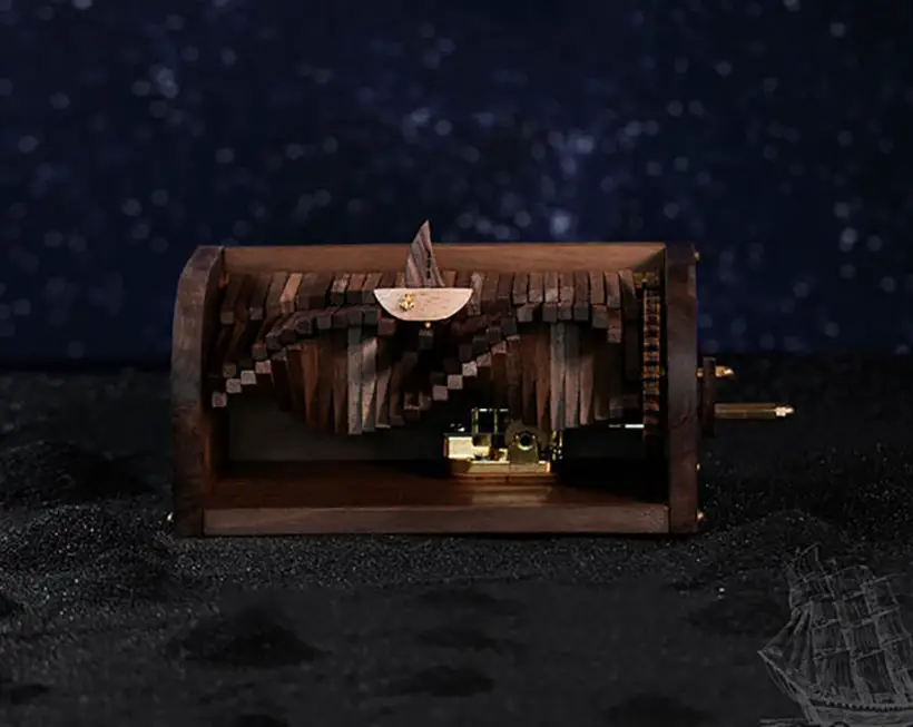 Waves Inspired Music Box