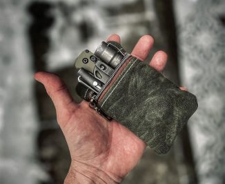 Carry Your Everyday Carry Safely Inside This Waxed Canvas EDC Pocket Pouch