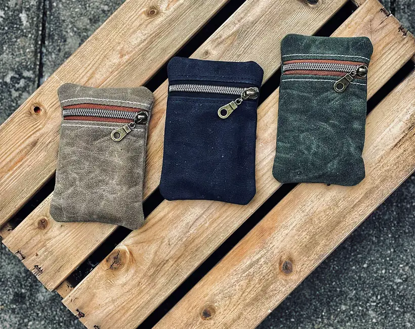 Carry Your Everyday Carry Safely Inside This Waxed Canvas EDC Pocket Pouch