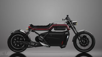WAYRA EV-03 Electric Motorcycle Concept Creates Disproportionate Value to Create Dramatic Look