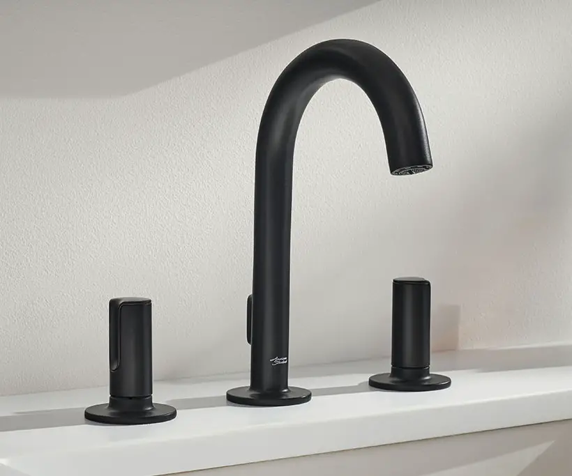World Design Rankings 2020-2021 - Studio S Matte Black Bathroom Faucets and Accessories by American Standard