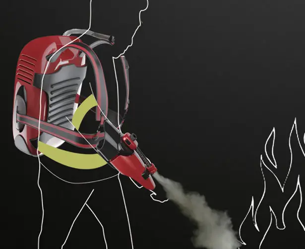 Wearable Extinguisher for Firemen