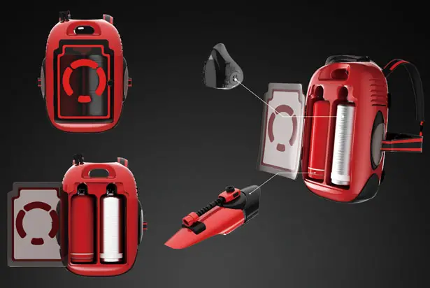 Wearable Extinguisher for Firemen