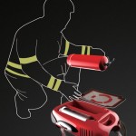 Wearable Extinguisher for Firemen