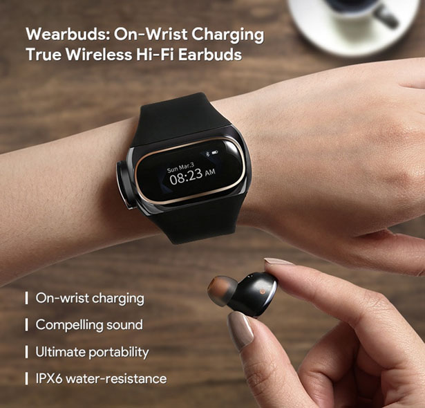 Wearbuds: Charge Your Wireless Earbuds Right on Your Wrist