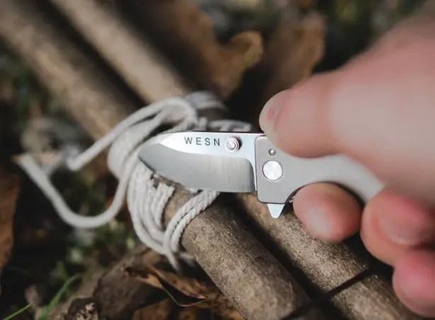 WESN Titanium Micro Blade EDC Pocket Knife Keychain by Billy Chester