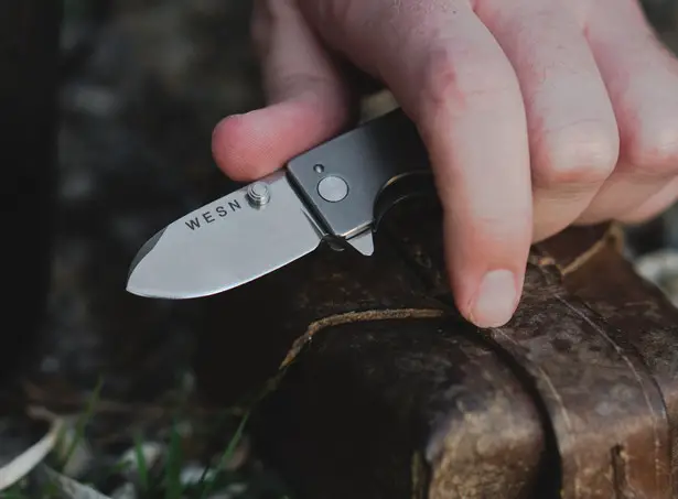 WESN Titanium Micro Blade EDC Pocket Knife Keychain by Billy Chester