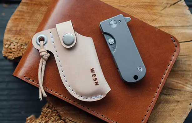 WESN Titanium Micro Blade EDC Pocket Knife Keychain by Billy Chester