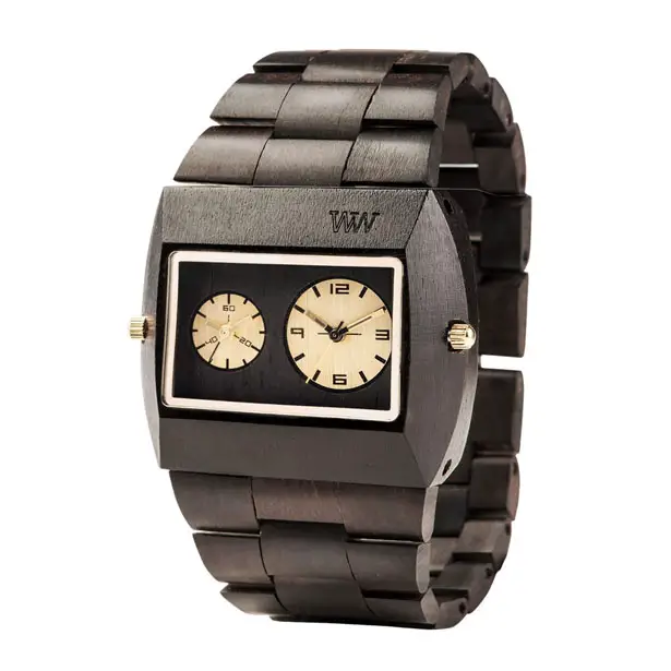 Stylish WeWood Jupiter Black Gold TL Wooden Watch