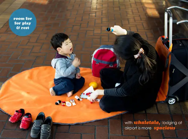 Whaletale Suitcase Provides a Clean Space On The Floor for Your Children to Crawl and Play