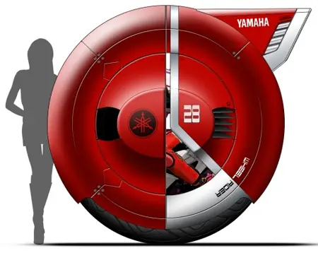 wheel rider personal commute concept for yamaha