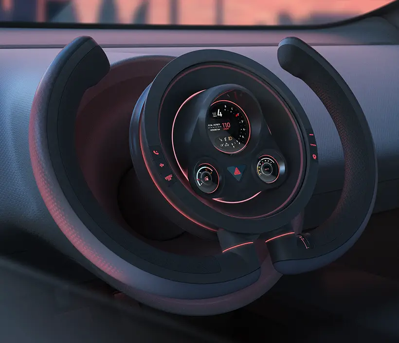 Wheel X Multifunction Steering Wheel by Zijie Liu