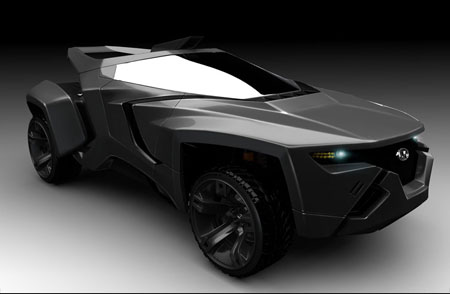 Wild Wave Futuristic Car