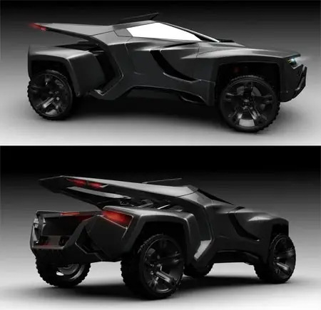 Wild Wave Futuristic Car