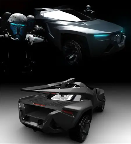 Wild Wave Futuristic Car