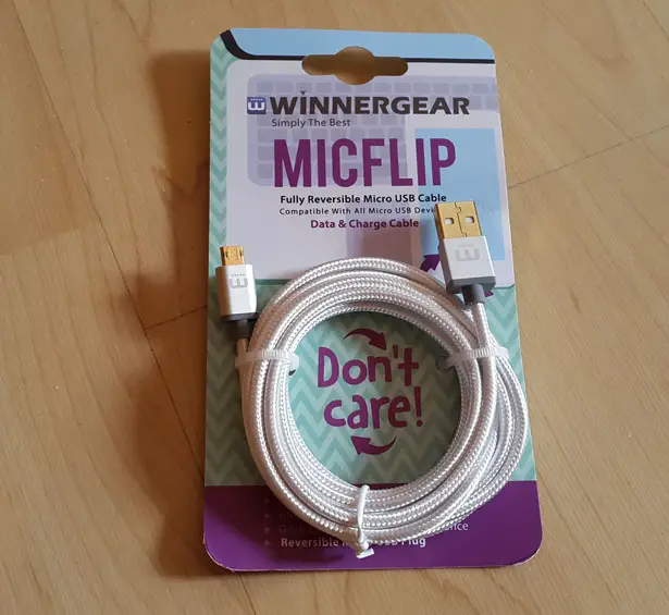 Winnergear MicFlip Fully Reversible Micro USB Cable Hands-on Review