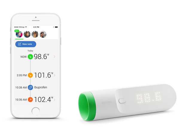 Withings Thermo - Smart Thermometer with 16 Infrared Sensors