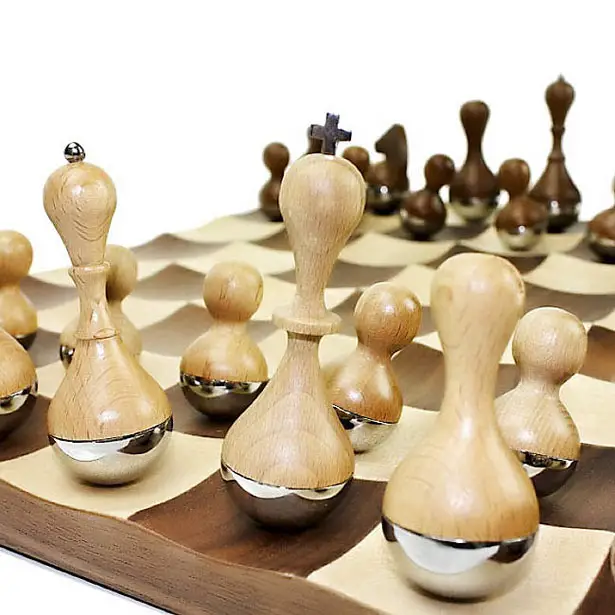 Umbra Wobble Chess Set by Adin Mumma