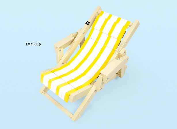 Wooden Deckchair Concept for LEGO by Pedro Sequeira