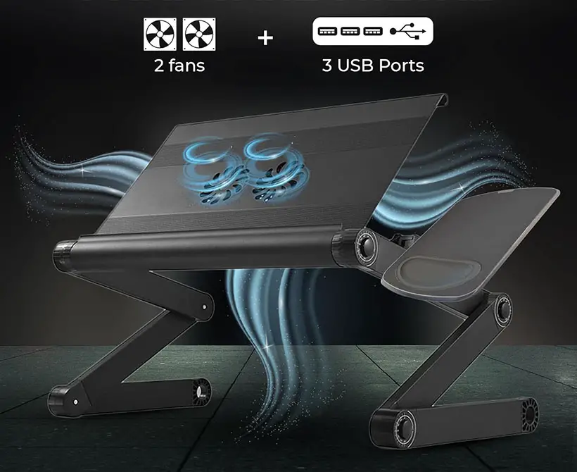 WorkEZ Portable Laptop Stand with Mouse Pad