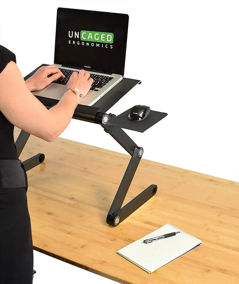 WorkEZ Portable Laptop Stand with Mouse Pad