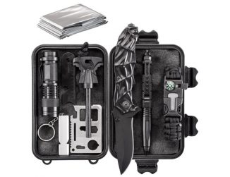WORSPODAY Emergency Survival Kit in One Compact Waterproof Case