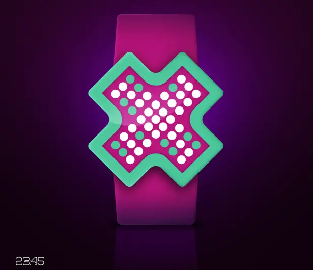 X-Shaped LCD Watch by Dimitri for Tokyoflash