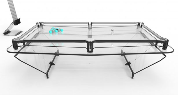 X1 Everest : Transparent Modern Pool Table by Elite Innovations