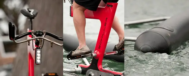 X1 Water Bike With Inflatable Pontoons for Easy Transport