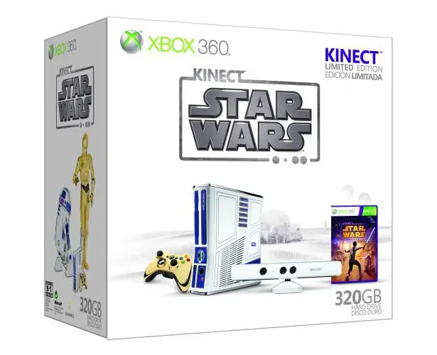 Limited Edition Xbox 360 Kinect Star Wars Features A White Kinetic Sensor, Custom-Designed Console and Controller