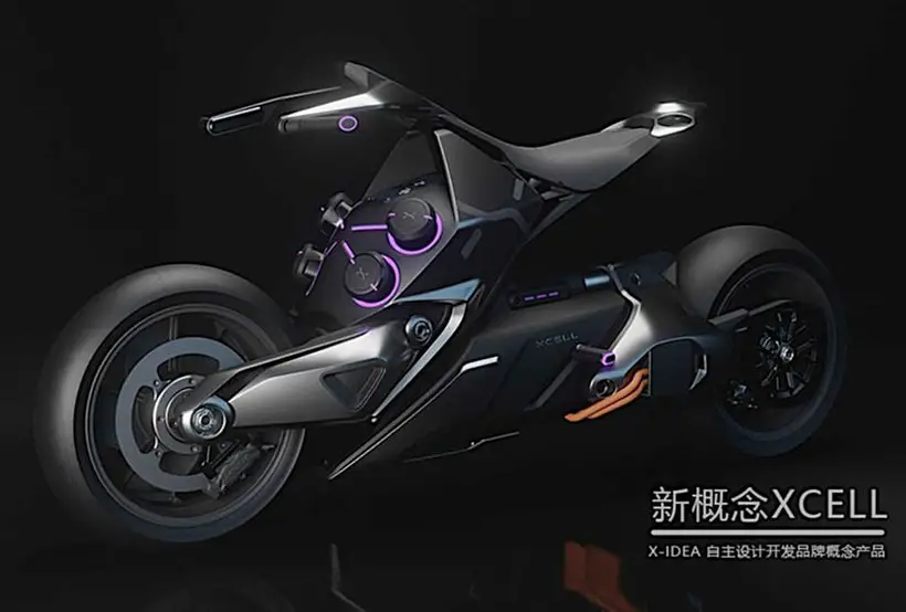 X-Idea XCell Electric Motorcycle by Lu Xiang