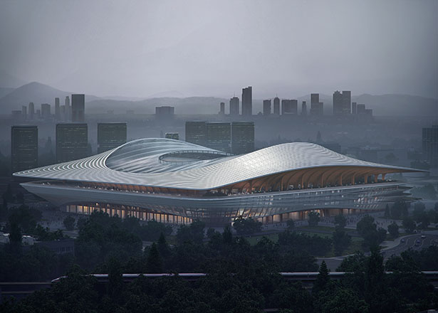 Xi'an International Football Center by Zaha Hadid Architects