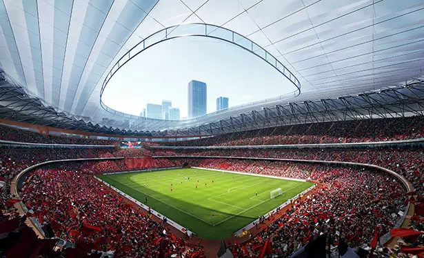 Xi'an International Football Center by Zaha Hadid Architects