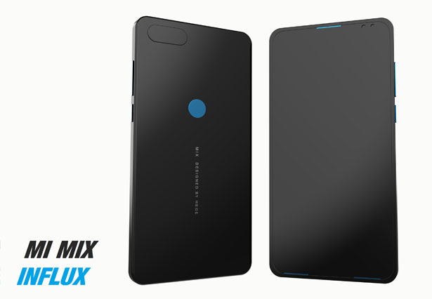 INFLUX Concept Cell Phone Proposal for Xiaomi Mi Mix Next Generation by Mladen Milic