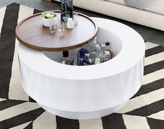 Ya Ya Round Storage Coffee Table by Lenny Kravitz